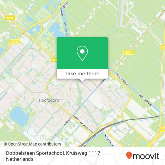 Dobbelsteen Sportschool, Kruisweg 1117 map