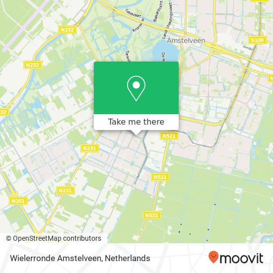 Wielerronde Amstelveen map