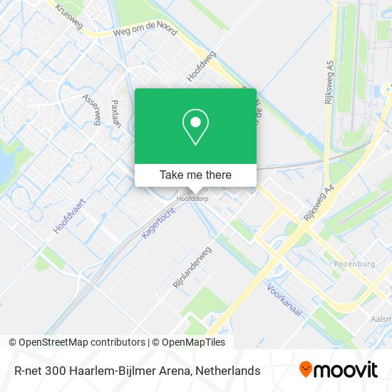 R-net 300 Haarlem-Bijlmer Arena map