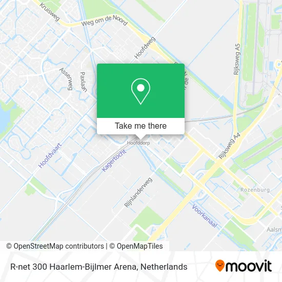 R-net 300 Haarlem-Bijlmer Arena map