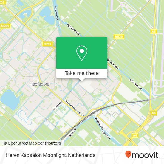 Heren Kapsalon Moonlight map