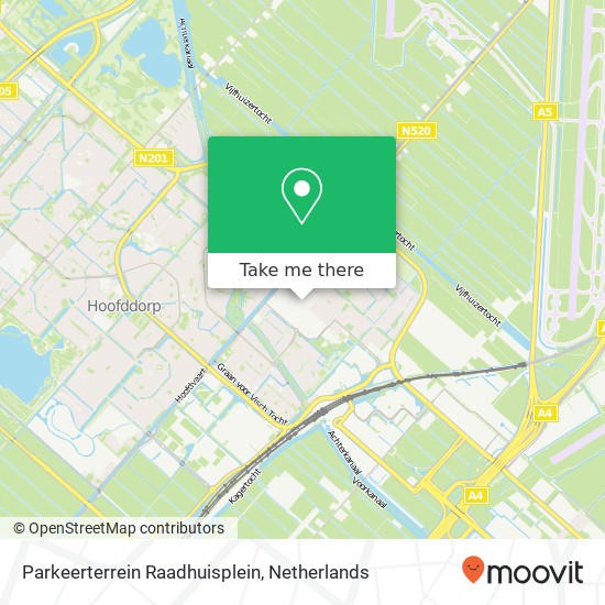 Parkeerterrein Raadhuisplein map