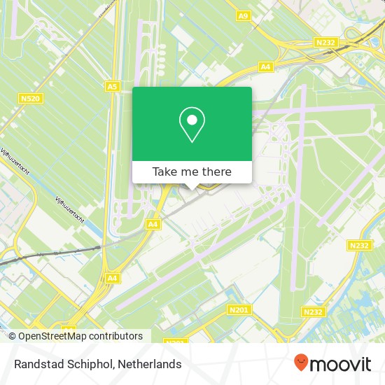 Randstad Schiphol map