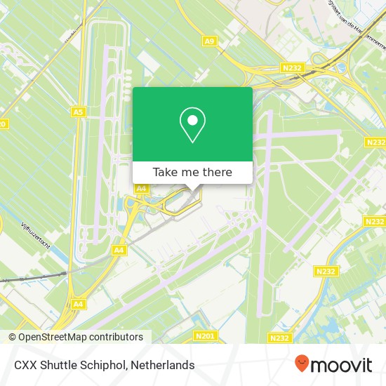CXX Shuttle Schiphol Karte