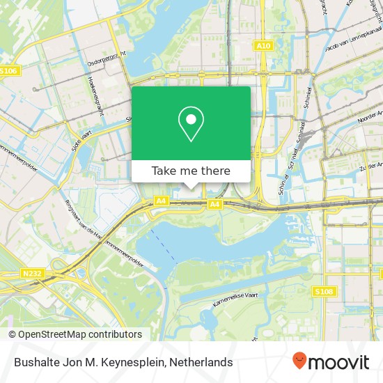 Bushalte Jon M. Keynesplein map