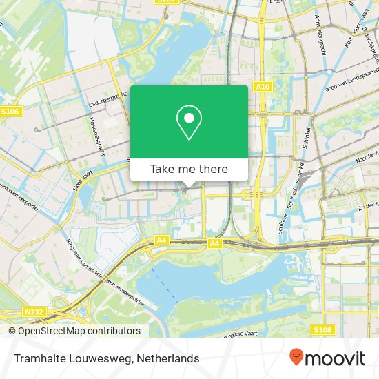 Tramhalte Louwesweg map