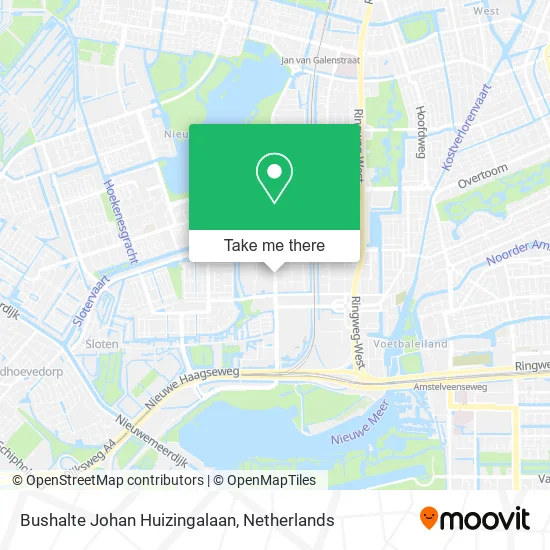 Bushalte Johan Huizingalaan Karte