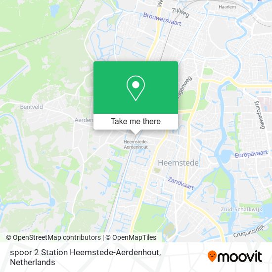 spoor 2 Station Heemstede-Aerdenhout map