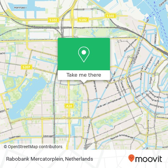 Rabobank Mercatorplein map