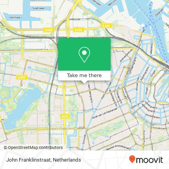 John Franklinstraat map