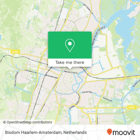 Bisdom Haarlem-Amsterdam map