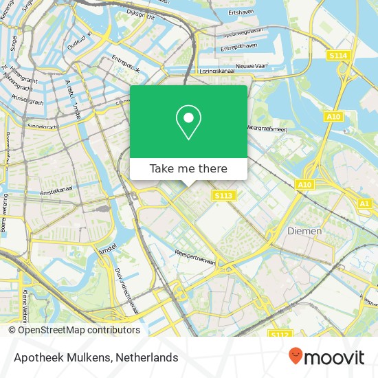 Apotheek Mulkens map