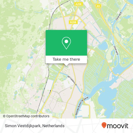 Simon Vestdijkpark map