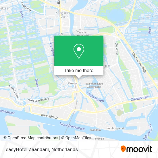 easyHotel Zaandam map