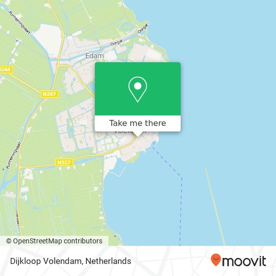 Dijkloop Volendam map