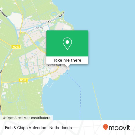 Fish & Chips Volendam map