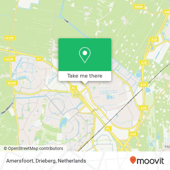 Amersfoort, Drieberg map