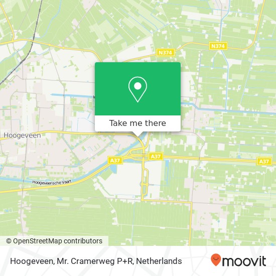 Hoogeveen, Mr. Cramerweg P+R map