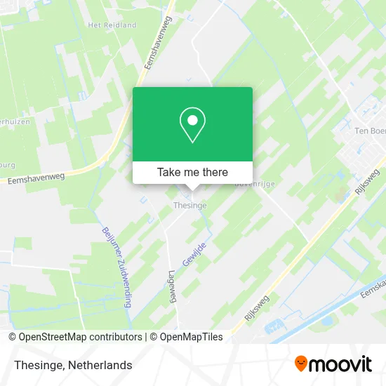 Thesinge map