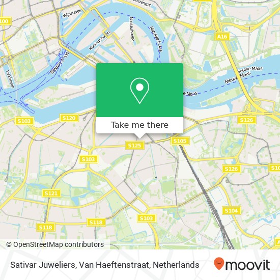 Sativar Juweliers, Van Haeftenstraat map