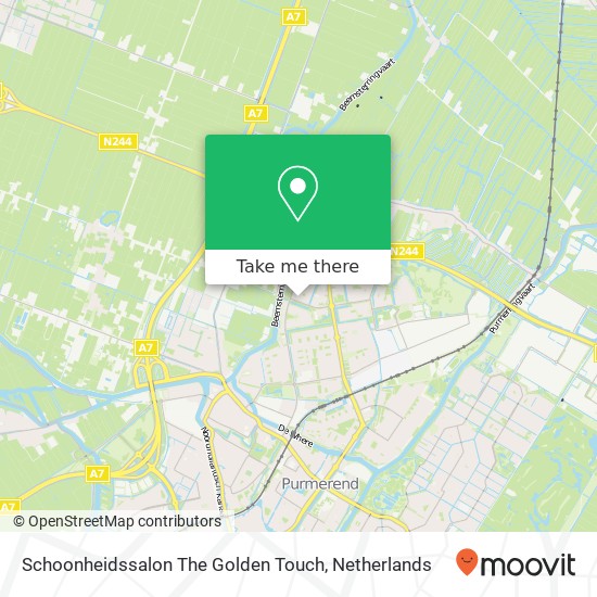 Schoonheidssalon The Golden Touch map