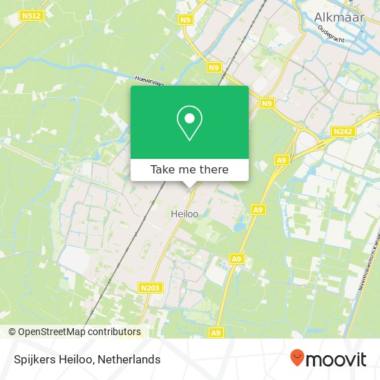 Spijkers Heiloo map