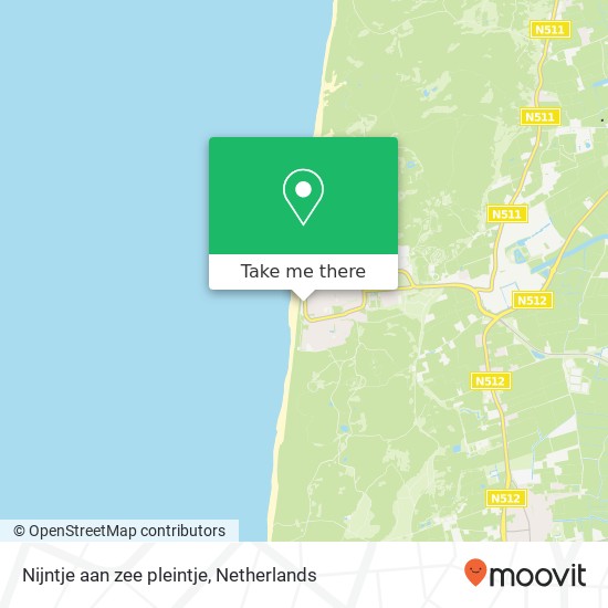 Nijntje aan zee pleintje Karte