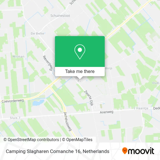 Camping Slagharen Comanche 16 map