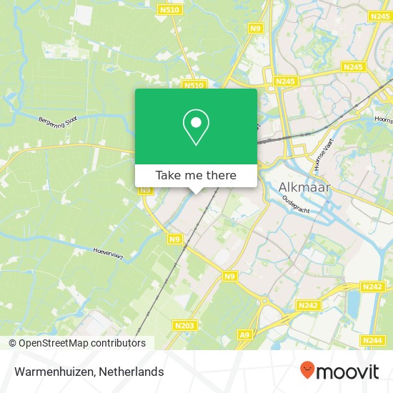 Warmenhuizen map