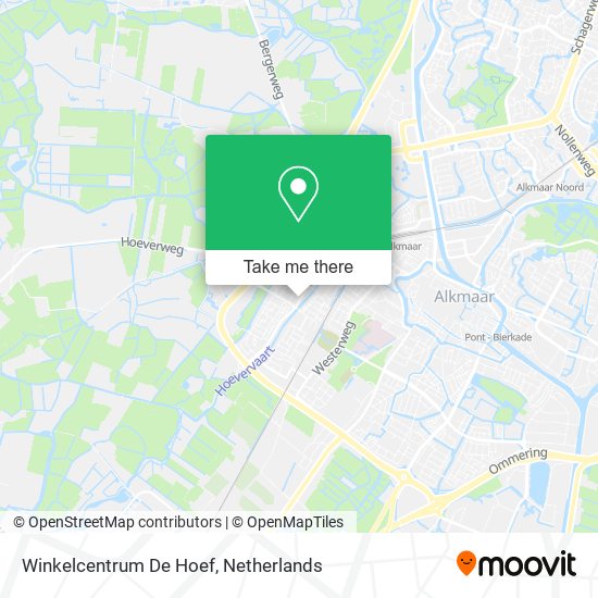 Winkelcentrum De Hoef map