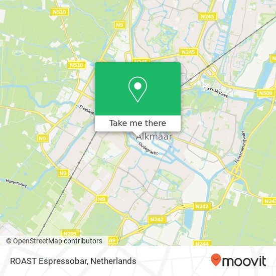 ROAST Espressobar map