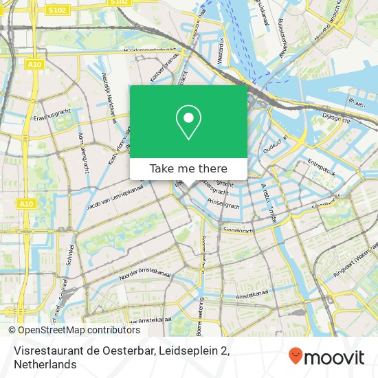 Visrestaurant de Oesterbar, Leidseplein 2 map