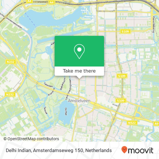 Delhi Indian, Amsterdamseweg 150 map