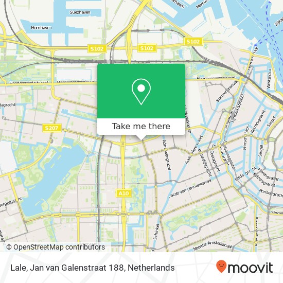 Lale, Jan van Galenstraat 188 map