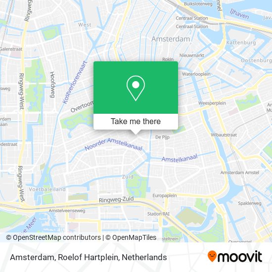 Amsterdam, Roelof Hartplein map