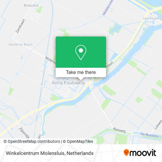 Winkelcentrum Molensluis map