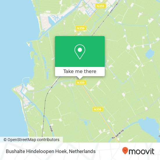 Bushalte Hindeloopen Hoek map