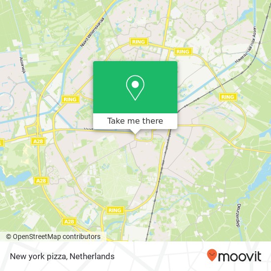 New york pizza map