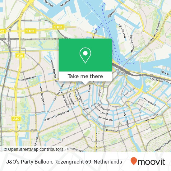 J&O's Party Balloon, Rozengracht 69 map