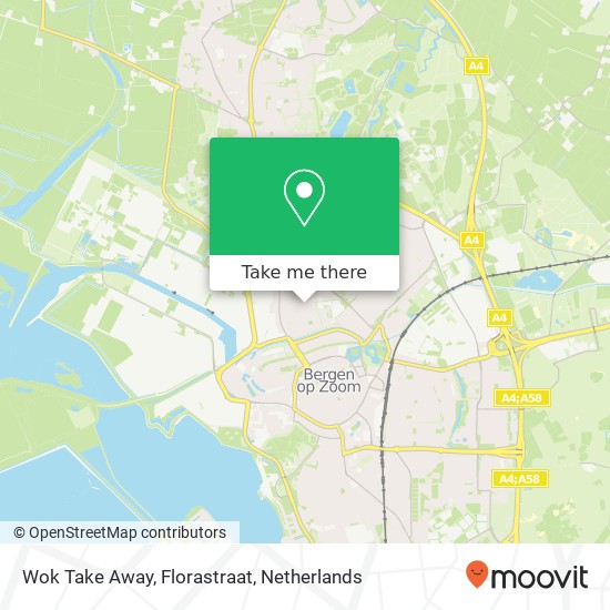 Wok Take Away, Florastraat map