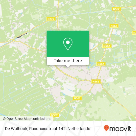 De Wolhook, Raadhuisstraat 142 map