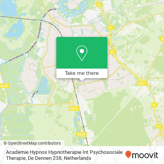 Academie Hypnos Hypnotherapie Int Psychosociale Therapie, De Dennen 238 map