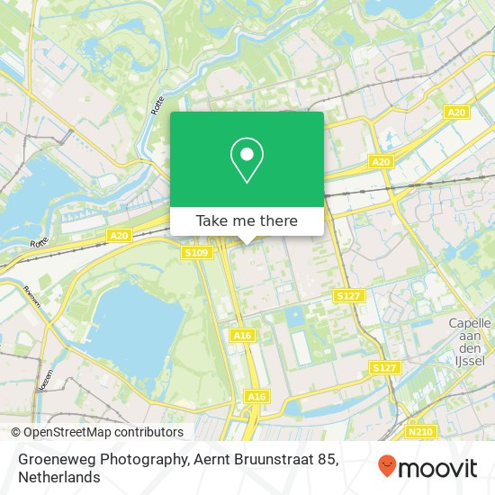 Groeneweg Photography, Aernt Bruunstraat 85 map