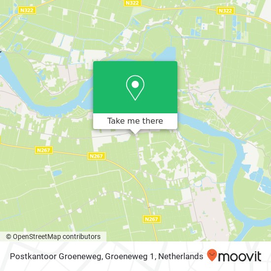 Postkantoor Groeneweg, Groeneweg 1 Karte