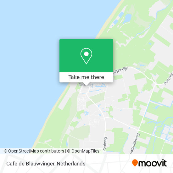 Cafe de Blauwvinger map