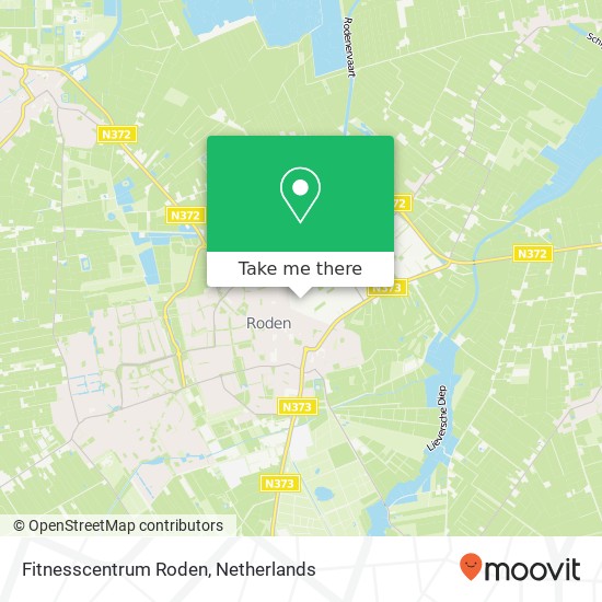 Fitnesscentrum Roden map