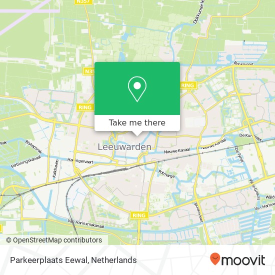 Parkeerplaats Eewal map