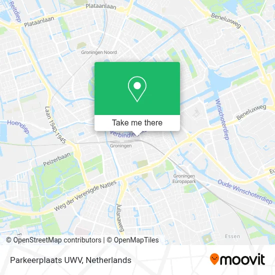Parkeerplaats UWV map