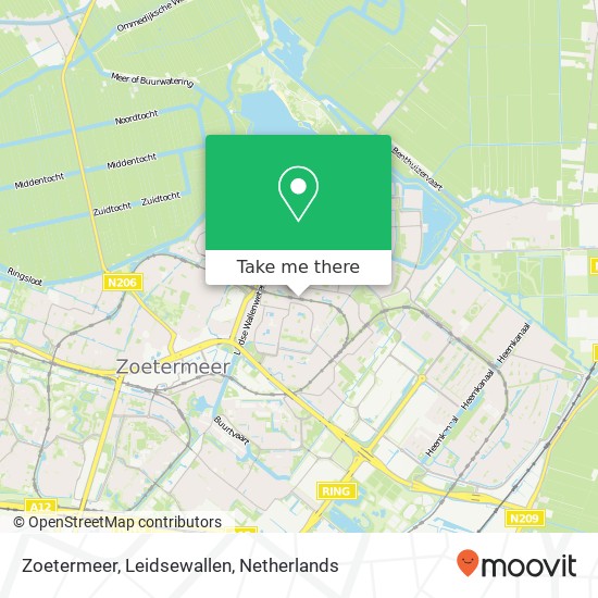 Zoetermeer, Leidsewallen map