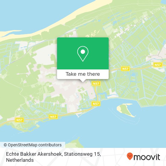 Echte Bakker Akershoek, Stationsweg 15 map